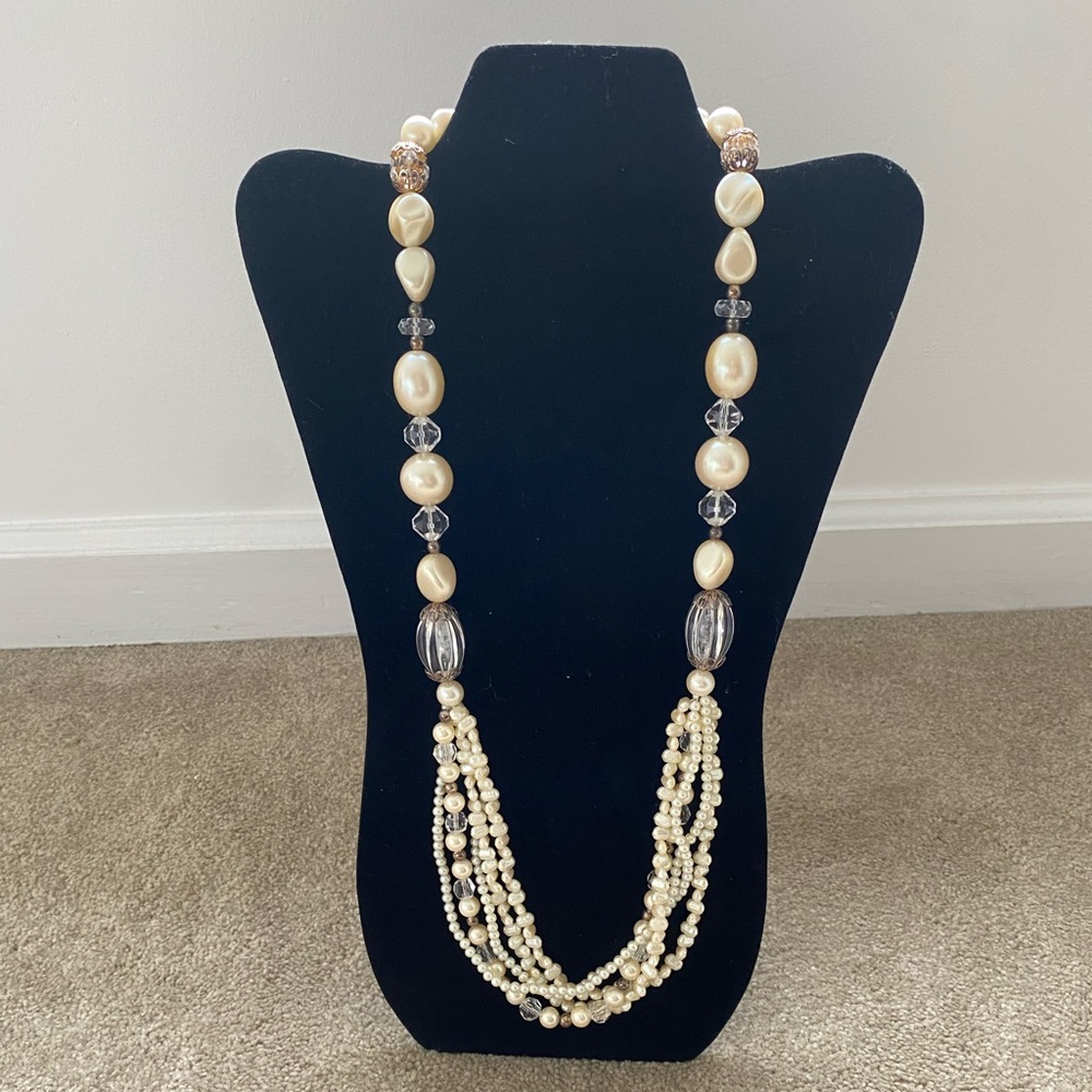 30” Vintage Pearl Necklace